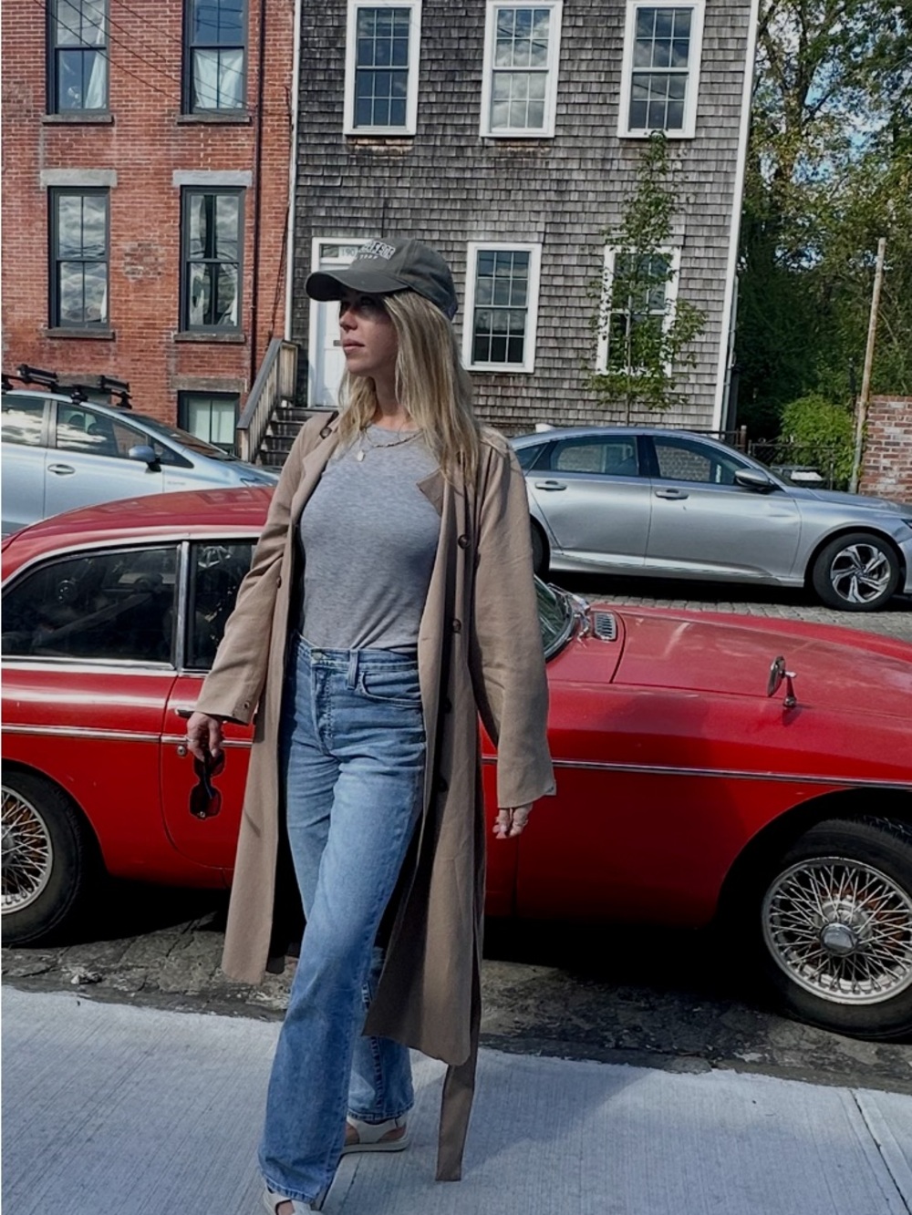 Reformation woman’s soft full length trench coat